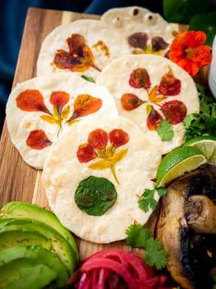 '22 Spring Recipe Series, Part 4: Fresh Floral Flour Tortillas
