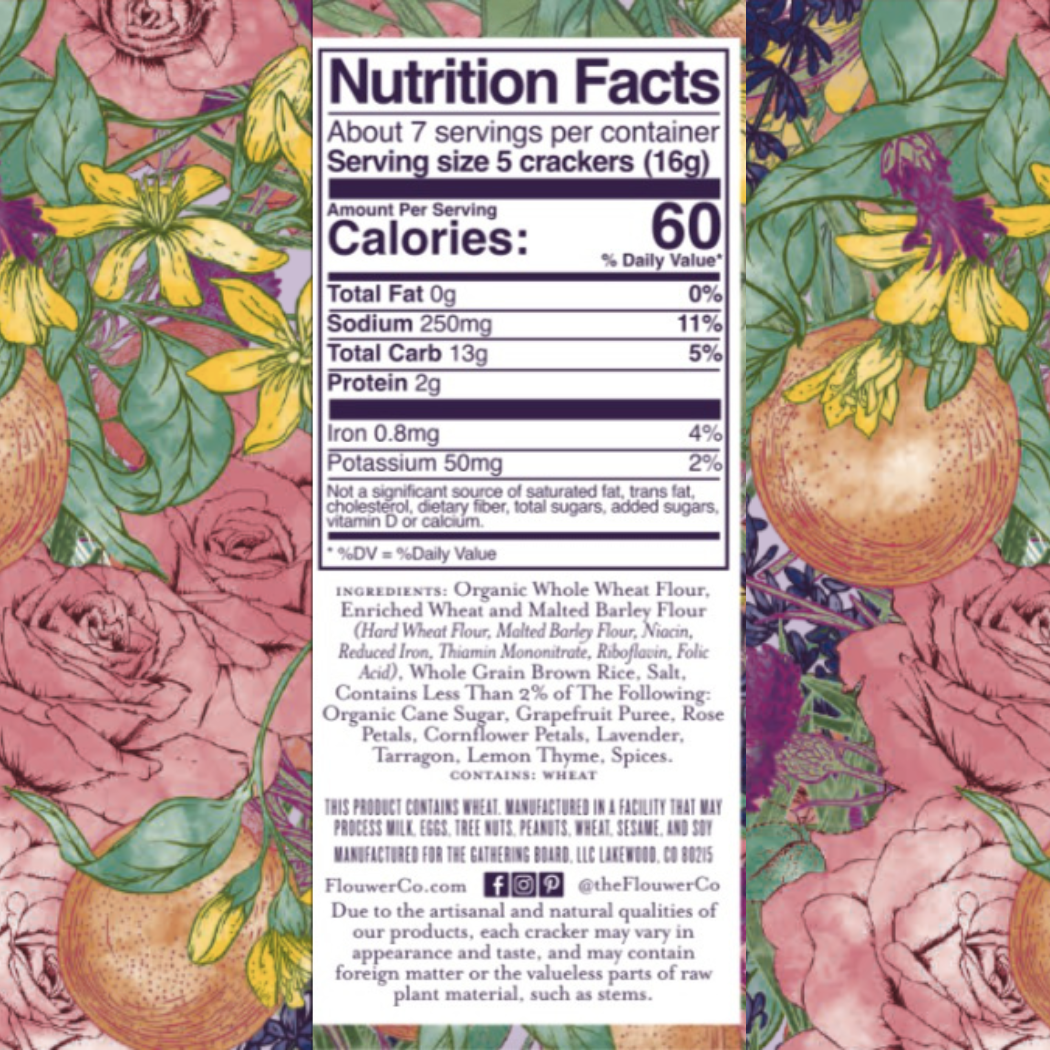 NEW! Flouwer Co. Artisanal Crackers, Apéritif