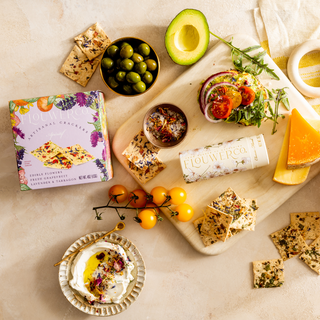 NEW! Flouwer Co. Artisanal Crackers, Apéritif