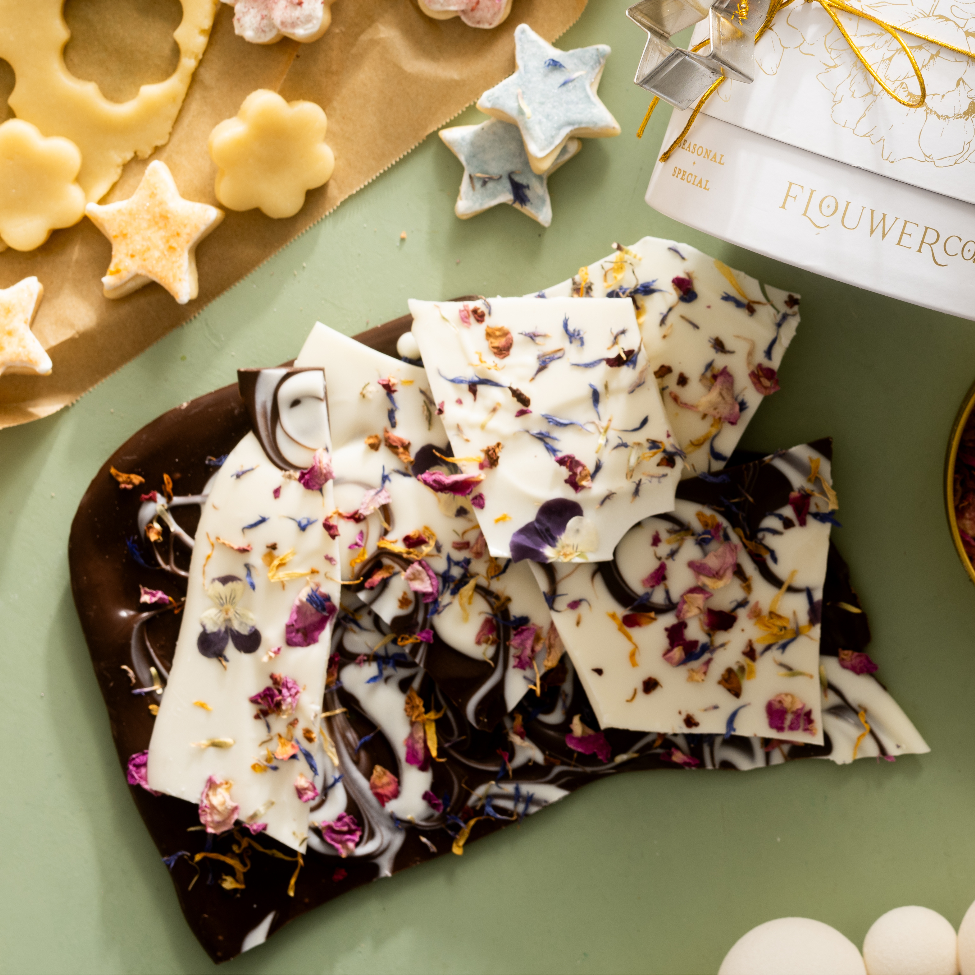 Floral Chocolate Bark Kit