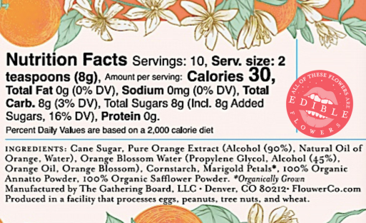 rose petals Nutrition Facts and Calories, Description